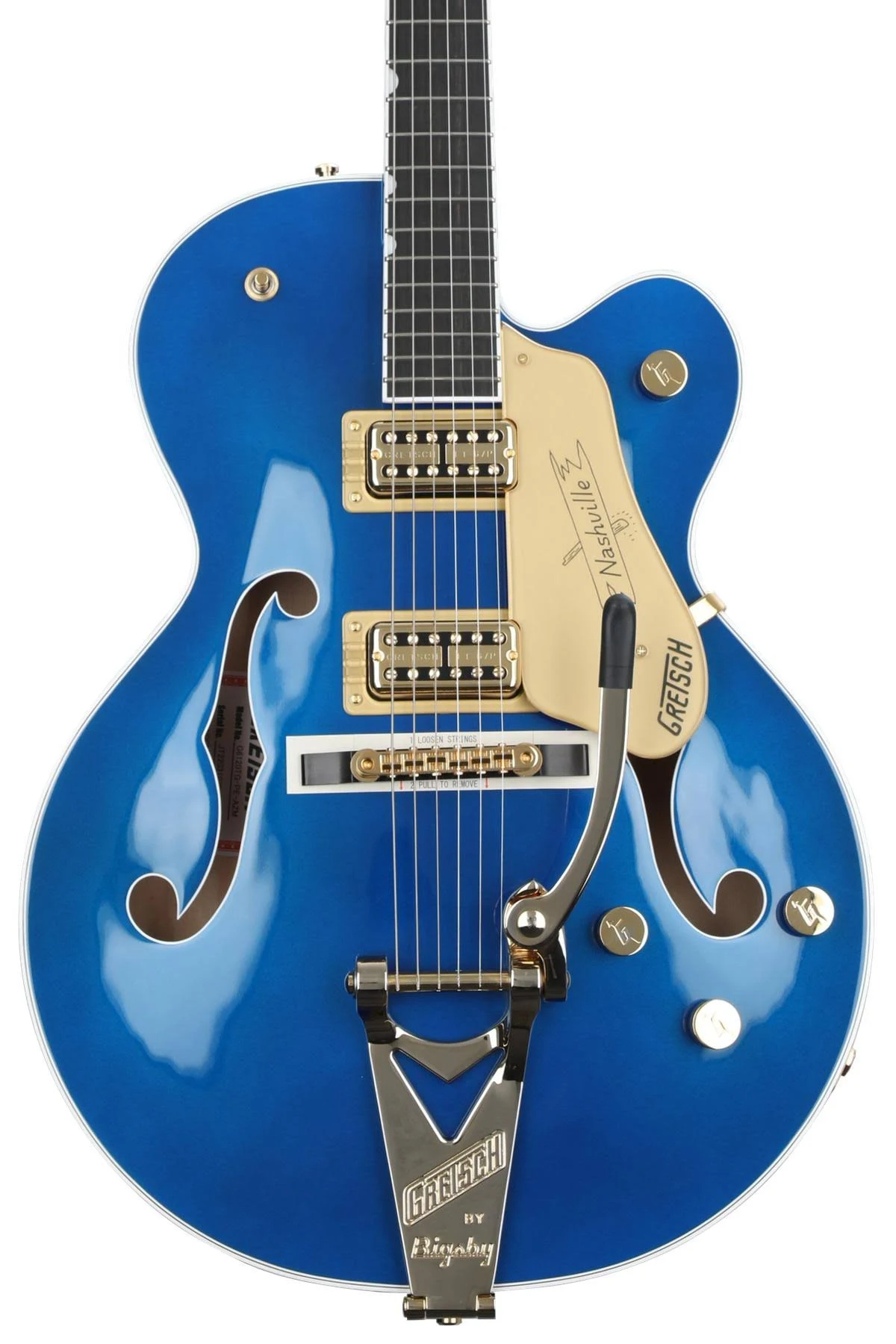 Gretsch G6120TG Players Edition Nashville with Bigsby - Azure Metallic