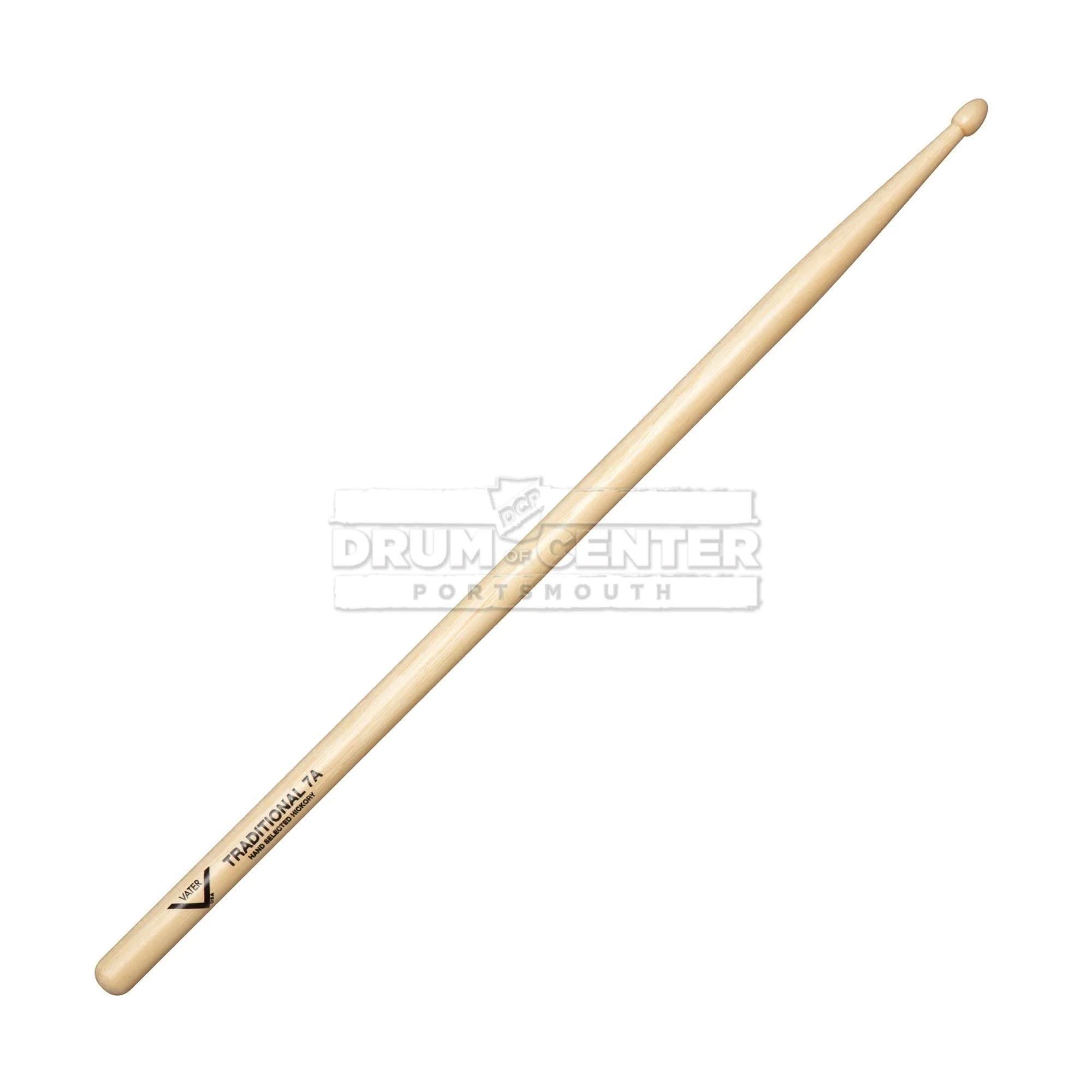 Vater American Hickory Traditional 7A Wood Tip Drumsticks