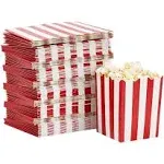 Juvale 100 Pack Red and White Mini Popcorn Boxes for Party, Bulk Paper 