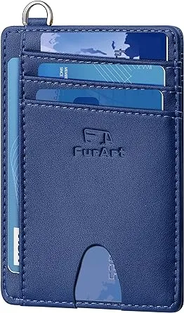 FurArt Slim Minimalist RFID Blocking Credit Card Holder Wallet