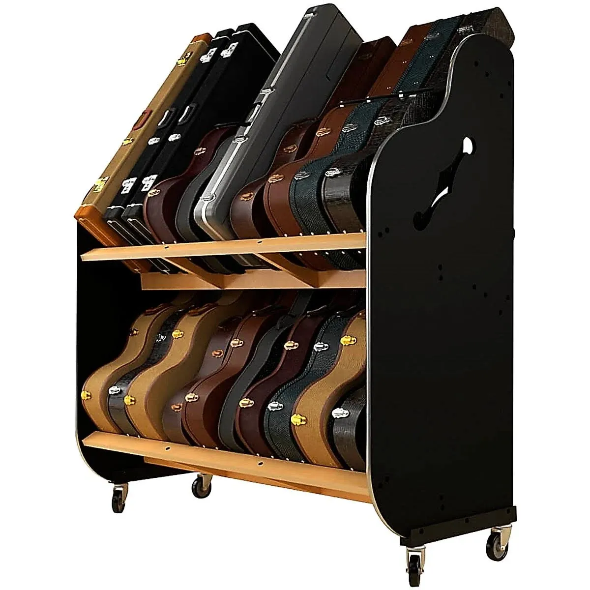 A&amp;S Crafted Products The Session-Pro Double-Stack Mobile Case Rack