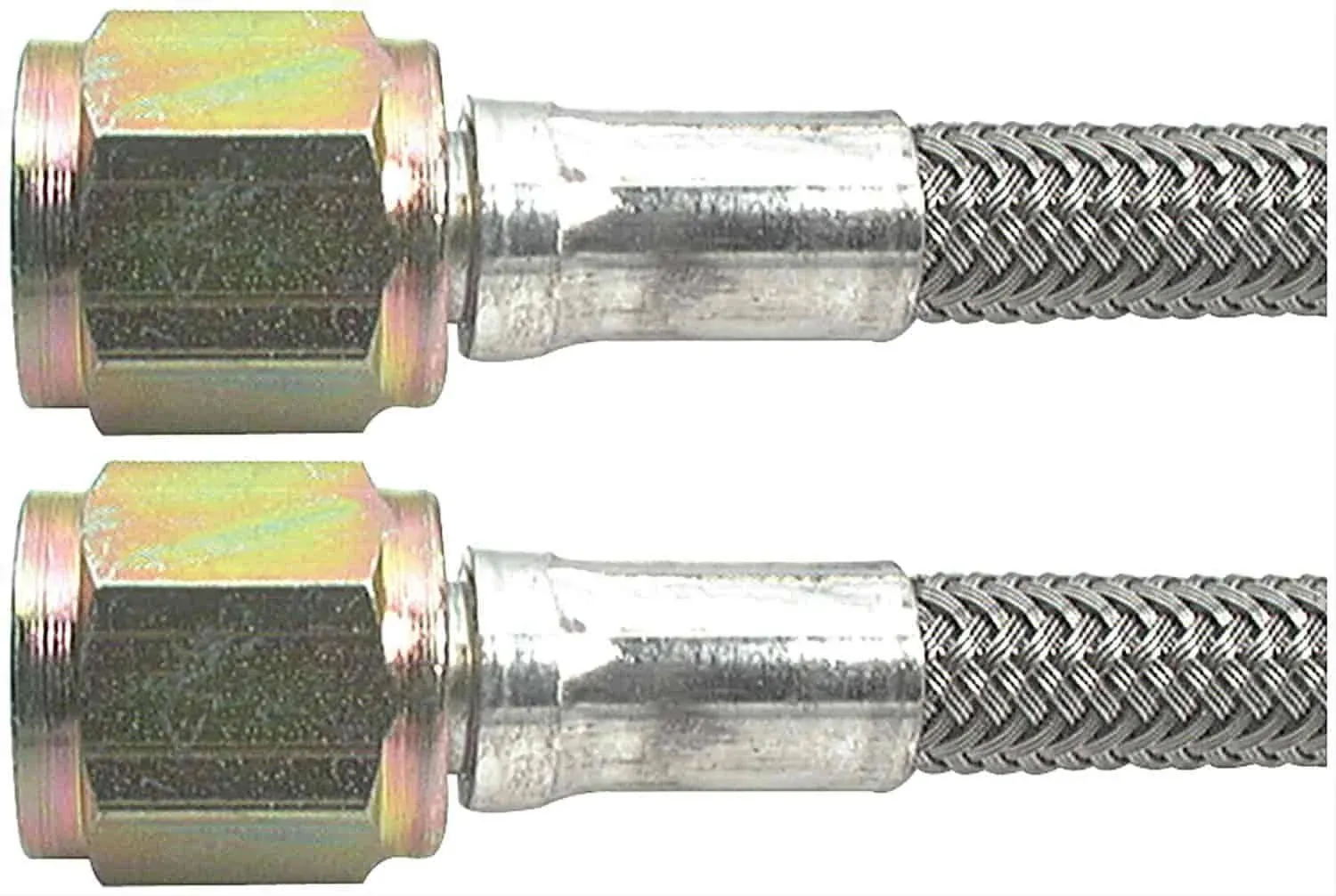 42 in. -4 AN No. 4 Straight Braided Brake Line