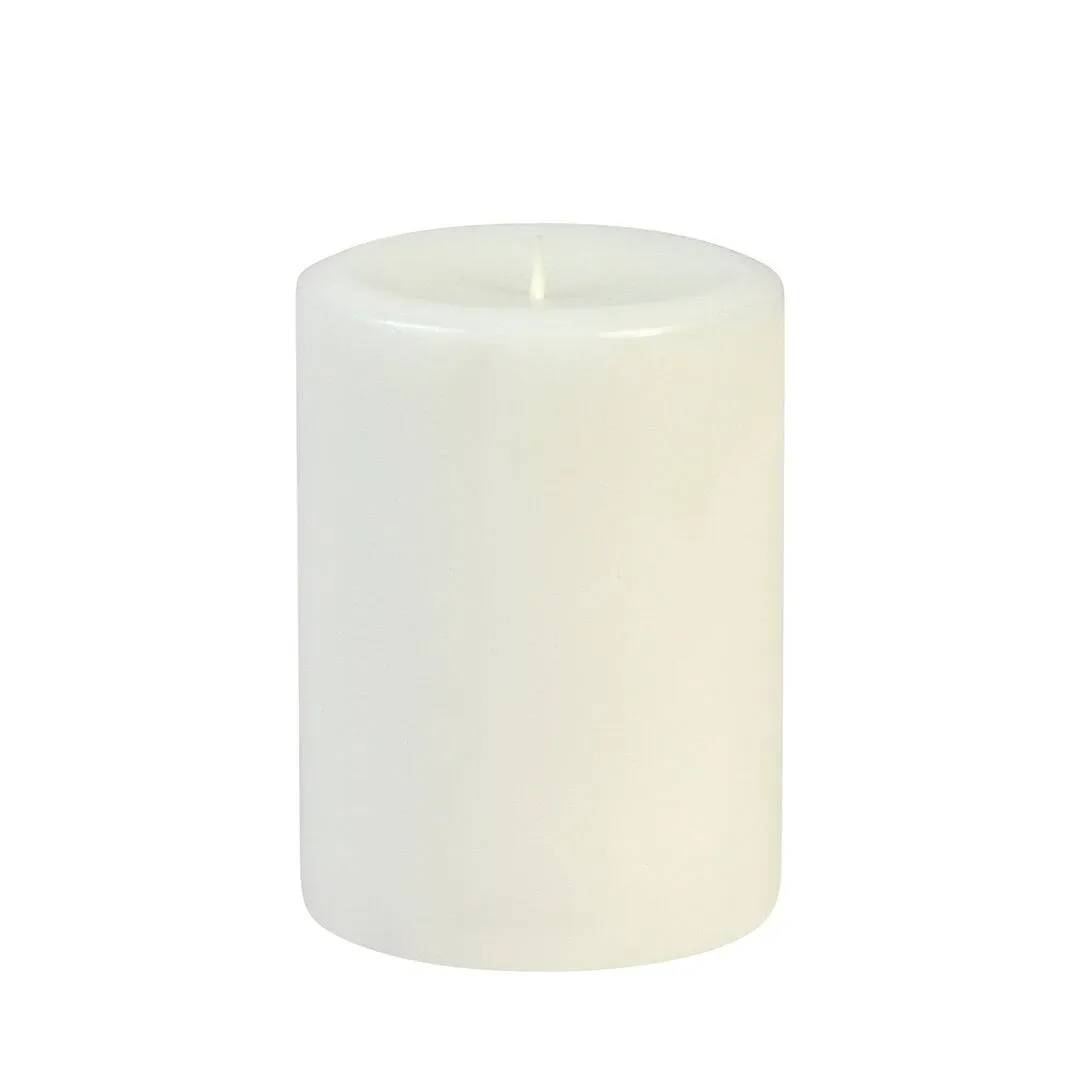 3 x 8 Inch Ivory Pillar Candles - Set of 4