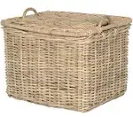 Kouboo Rattan Core Rectangular Storage Basket with Lid