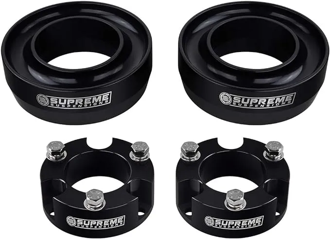 Supreme Suspensions - 3" Front + 2.5" Rear Lift Kit for 1996-2002 Toyota 4Runner 4WD / Non-SR5 - T6 Billet Aluminum Suspension Lift Kit (Black)