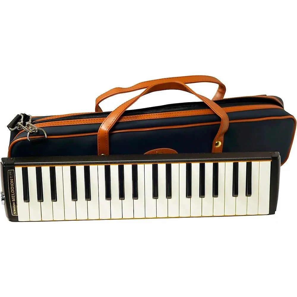 Suzuki Melodion Alto 37keys M-37C with light soft case(made in Japan) - Melodica,2.2x4.3x18.5 in