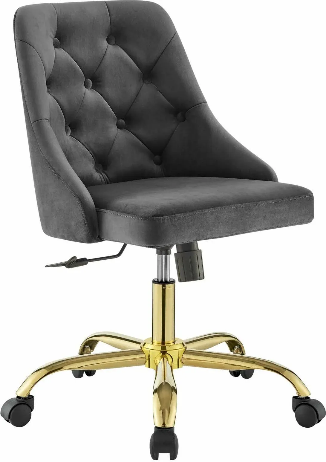 Distinct Tufted Swivel Performance Velvet Office Chair