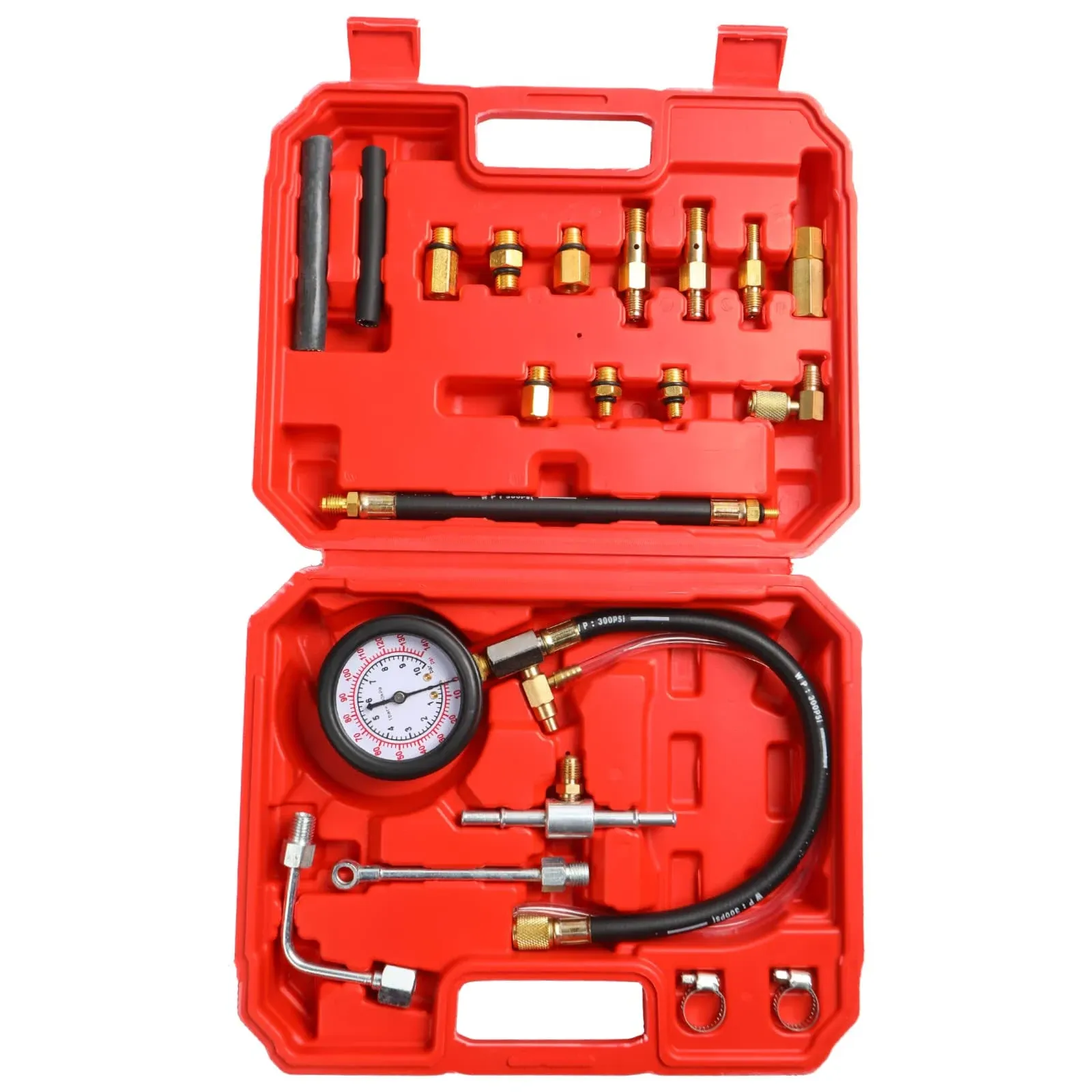 Yonligonju Tu-114 Auto Fuel Pressure Gauge Tester Kit Gasoline Pressure Metersautomobile Instrument Testing Tool