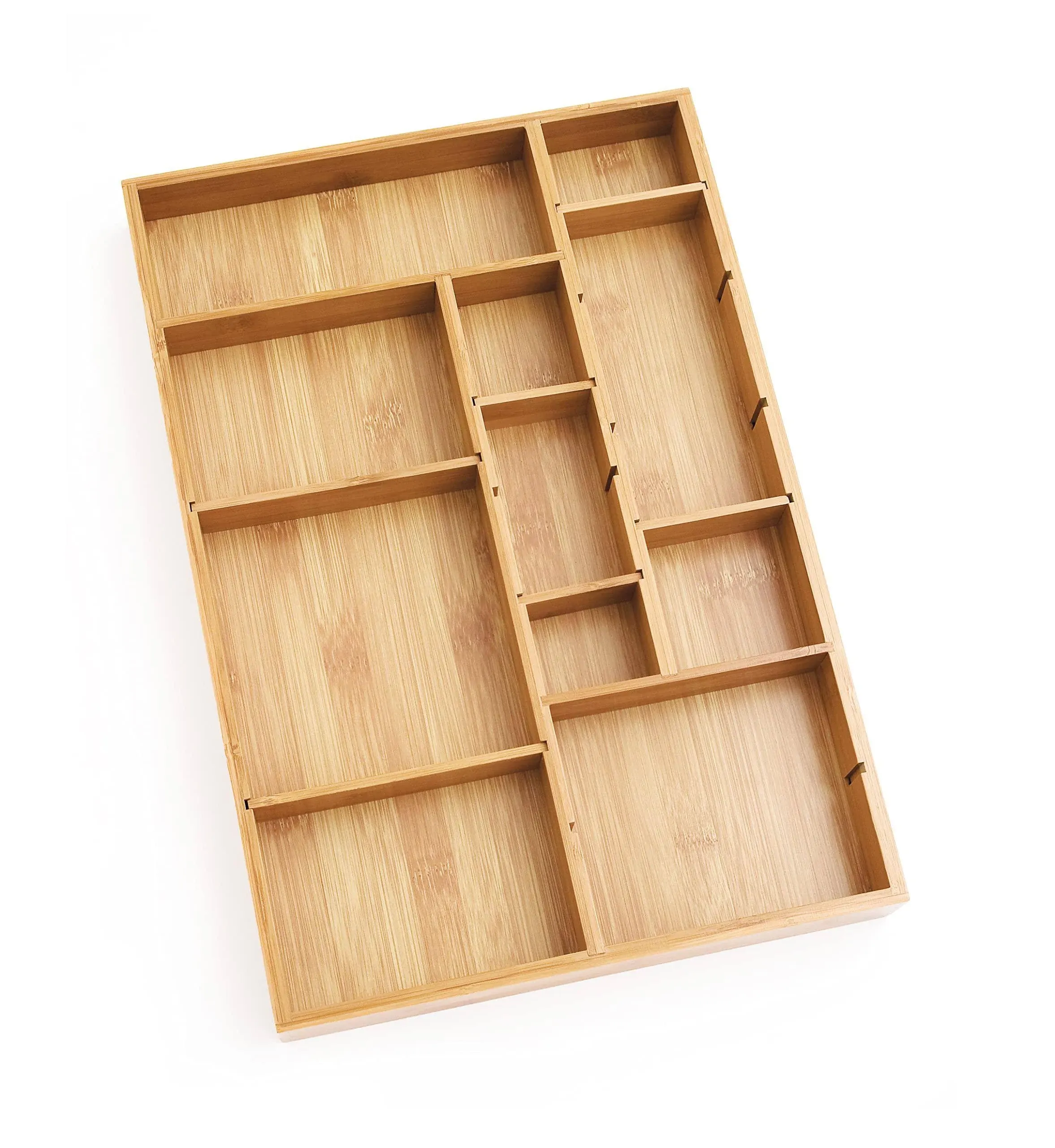 Lipper International Bamboo Adjustable Drawer Organizer