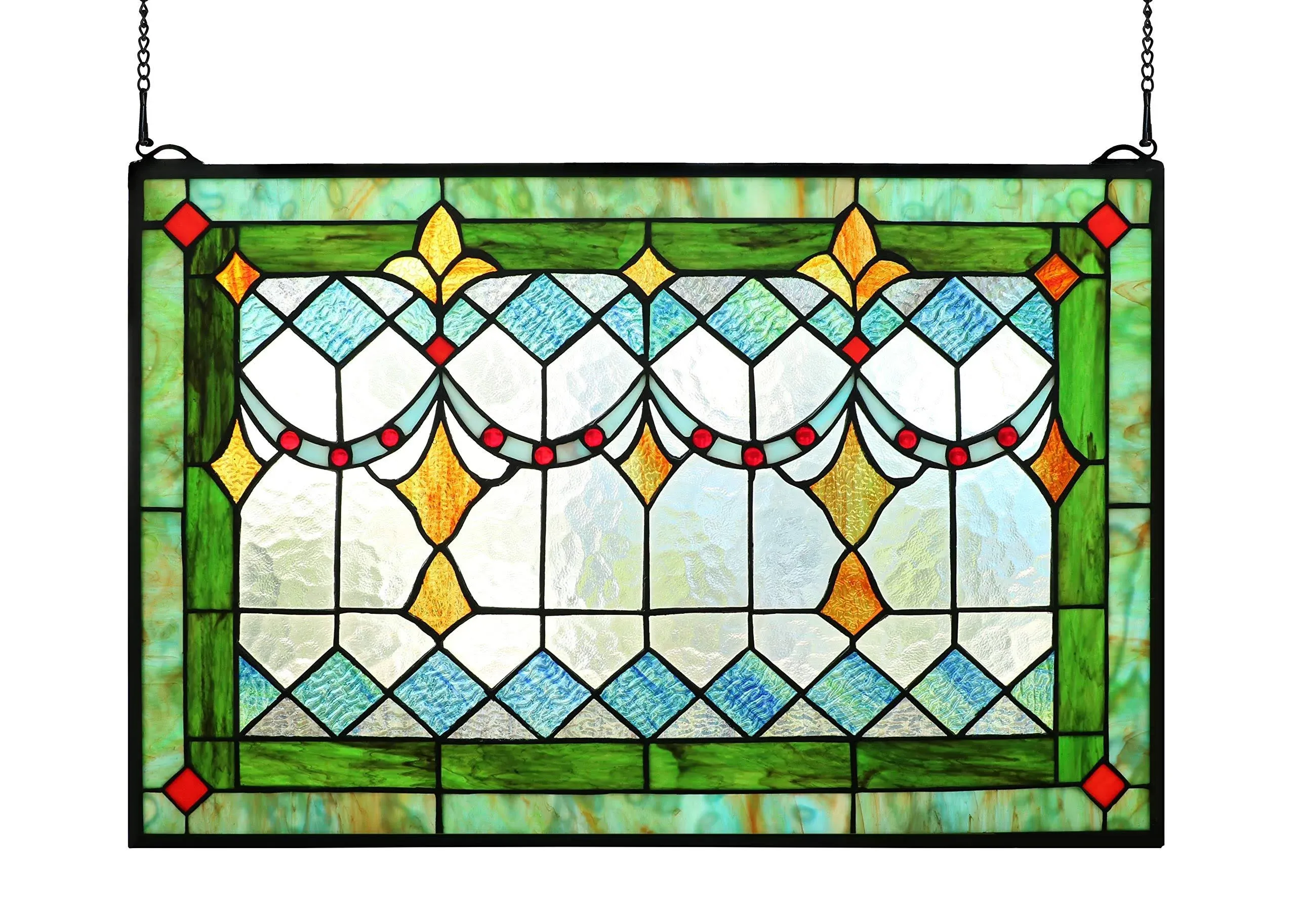 Yogoart Tiffany Style Stained Glass Window/Wall Panels