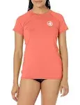 Body Glove Women's Smoothies In Motion Solid Short Sleeve Rashguard