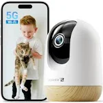 5G WiFi Indoor Security Camera No Subscription Pet Camera with Phone ...