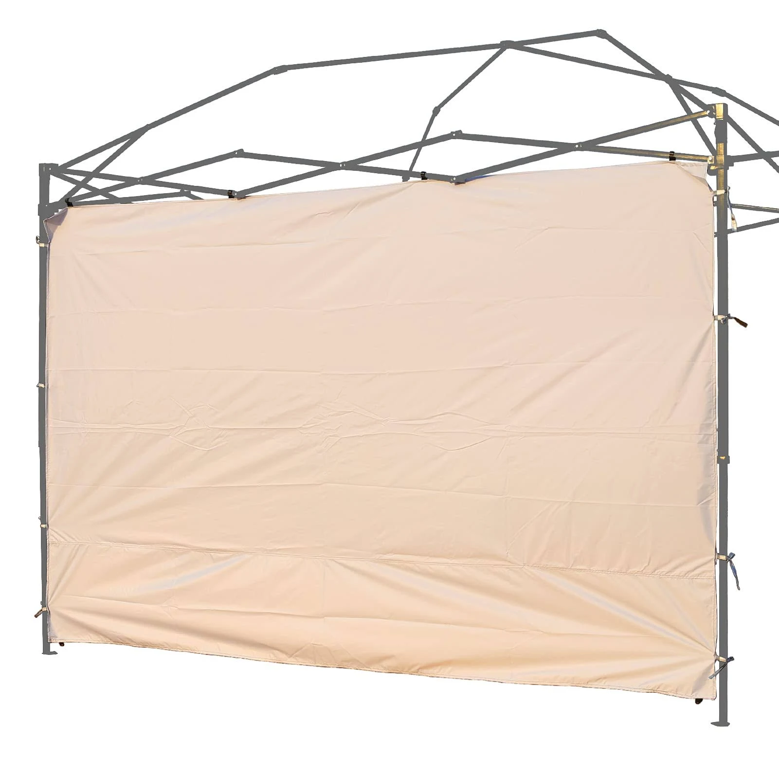 Rinling Instant Canopy Sunwall 10x10 ft, 1 Pack Sidewall Only Beige