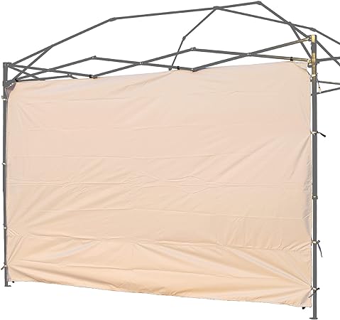 Rinling Instant Canopy Sunwall 10x10 ft, 1 Pack Sidewall Only Beige