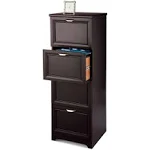 Realspace Magellan 19"d Vertical 4-Drawer File Cabinet Espresso