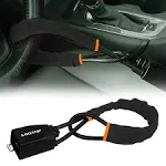 KAYCENTOP Car Steering Wheel Lock, Seat Belt Anti-Theft Device, Black 