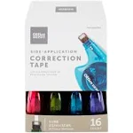 Office Depot Brand Side-Application Correction Tape, 1 Line x 392 inch, Pack of 16 Cartridges