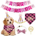 ADOGGYGO Dog Birthday Girl Bandana - Dog 1st Birthday Party Supplies - Puppy ...