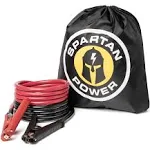 Spartan Power Heavy Duty Jumper Cables with Alligator Clips, 100% Pure Copper Wire, Positive & Negative Leads Battery Cable, Made in The USA - 4 AWG Gauge Cable, 15 ft