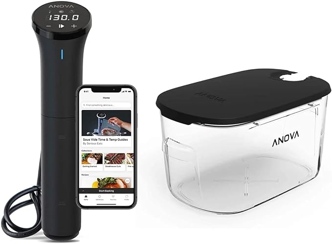 Anova Sous Vide Bundle Kit with Precision Cooker Nano and 12L Container, AN400-TC02-US00