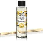 Urban Naturals Lemon Verbena Scented Oil Reed Diffuser Refill | includes a Free Set of Reed Sticks! 4 oz.