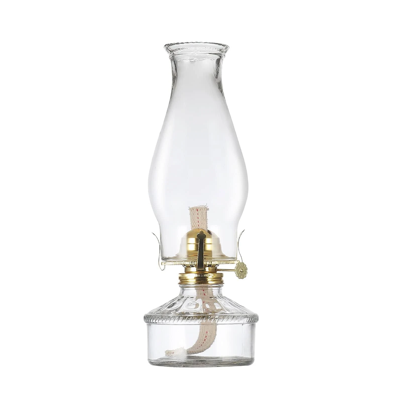 DNRVK Warm Home Mood Lighting Classic Kerosene Lamp for Indoor Use Large Clear