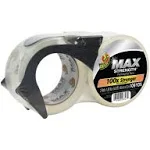 Duck Max Strength Clear Packaging Tape, 2 Rolls Reusable Dispenser,1.88<wbr/>x54.6 Yd.