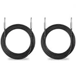 2Pack 25 ft 1/4" to 1/4" Speaker Cables, True 12AWG Patch Cords, 1/4 Male Inch DJ/PA Audio Speaker Cable 12 Gauge Wire.