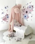 Modern Nursery Kids Bed Canopy - Baby Crib Bed Mosquito net Reading Nook - Princess House Castle Bed Hanging Sheer Canopy 10 Layers  PRINCESS PINK TULLE