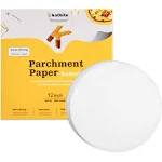 12 Inch Parchment Paper Rounds 200pcs Round Baking Sheets Paper For Patty Separa