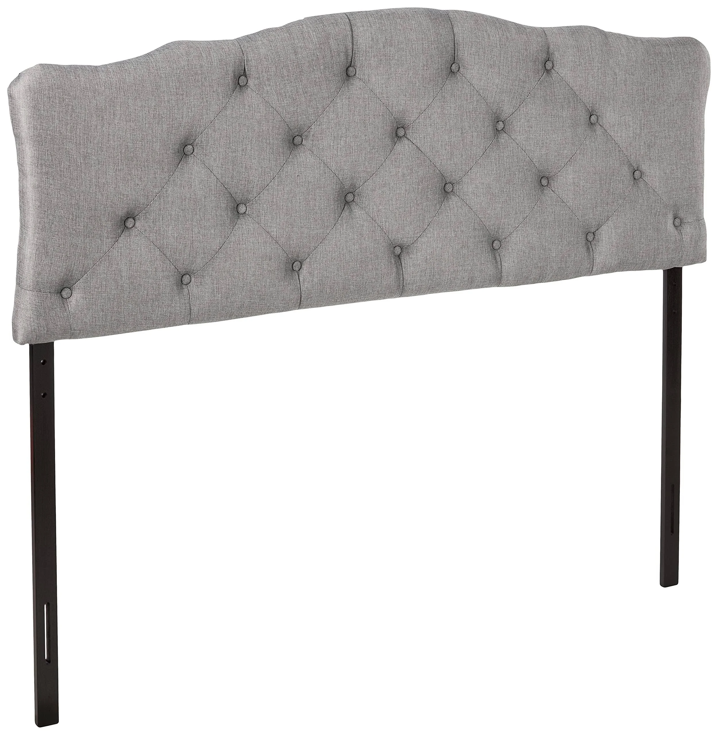 Baxton Studio Rita Tufted Queen Panel Headboard, Grey