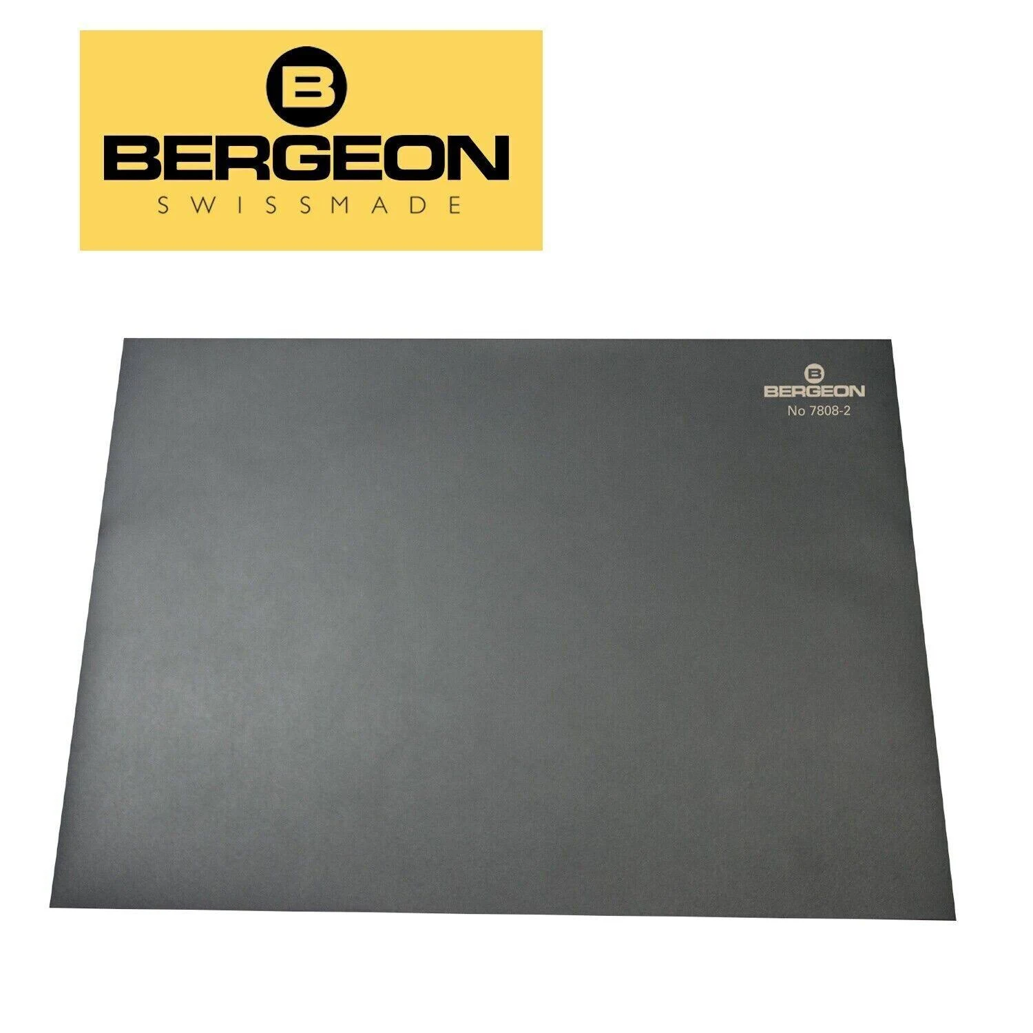 Bergeon 7808-N Matt Black Soft Non-Slip Bench for Watchmakers, Black, Black