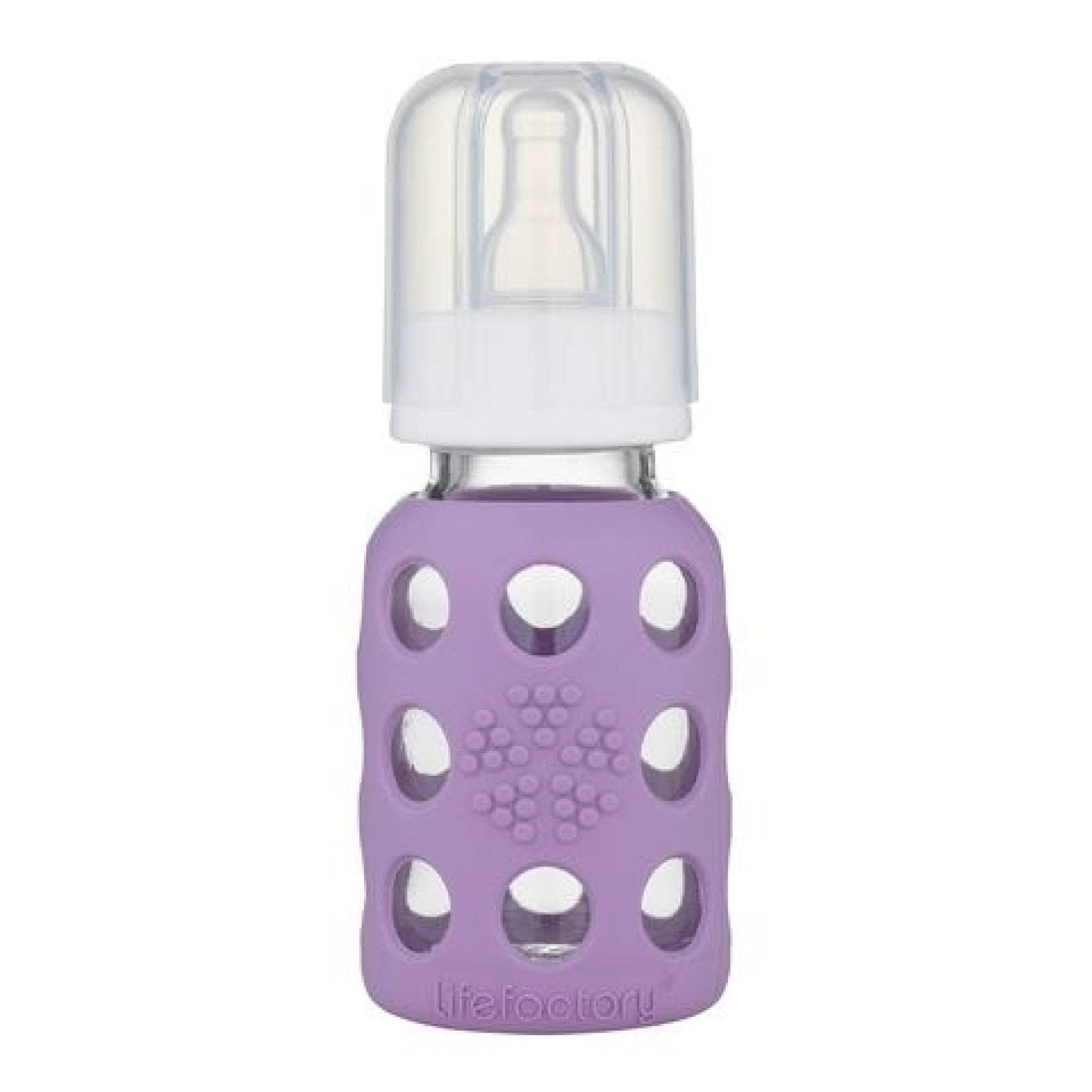 Lifefactory Glass Baby Bottle with Protective Silicone Sleeve