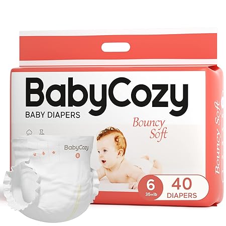 Newborn Baby Diapers Size 2(12-18lb) 74 Count Babycozy Bouncy Soft Diapers ...