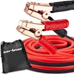 Cartman 1 Gauge 20 Feet Jumper Cables 800Amp Heavy Duty Booster Cables with Carry Bag