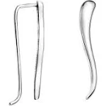 SOFIA MILANI - Women's Earrings 925 Silver - Curved Ear Climbers - 20808