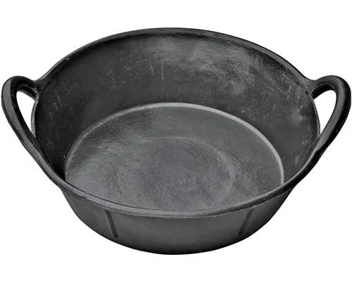 Double-Tuf Rubber Pan with Handles, 3 gal.