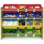  Supersized Wood Toy Storage Organizer, Extra Large Grey/White