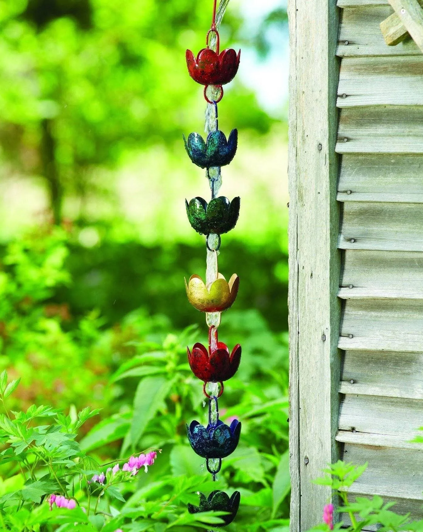 Ancient Graffiti Lily Multicolor Rain Chain