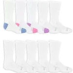 Fruit of the Loom Girls' Everyday Active Sport Crew Socks (10 Pack)