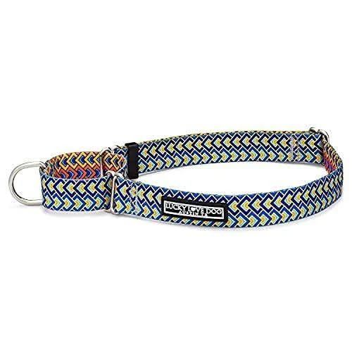 Lucky Love Dog Martingale Dog Collar - Adjustable, No-Slip, Durable, & Soft Webbing Dog Collar for Male and Female Dogs Ideal for Training & Walking - Stylish Murphy Pattern, Large Size