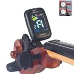 Eno Professional Violin Viola Tuner, Colorful LCD Display Easy Control Clip on Accurate Violin Tuner (ET-05SV) (Tuner)