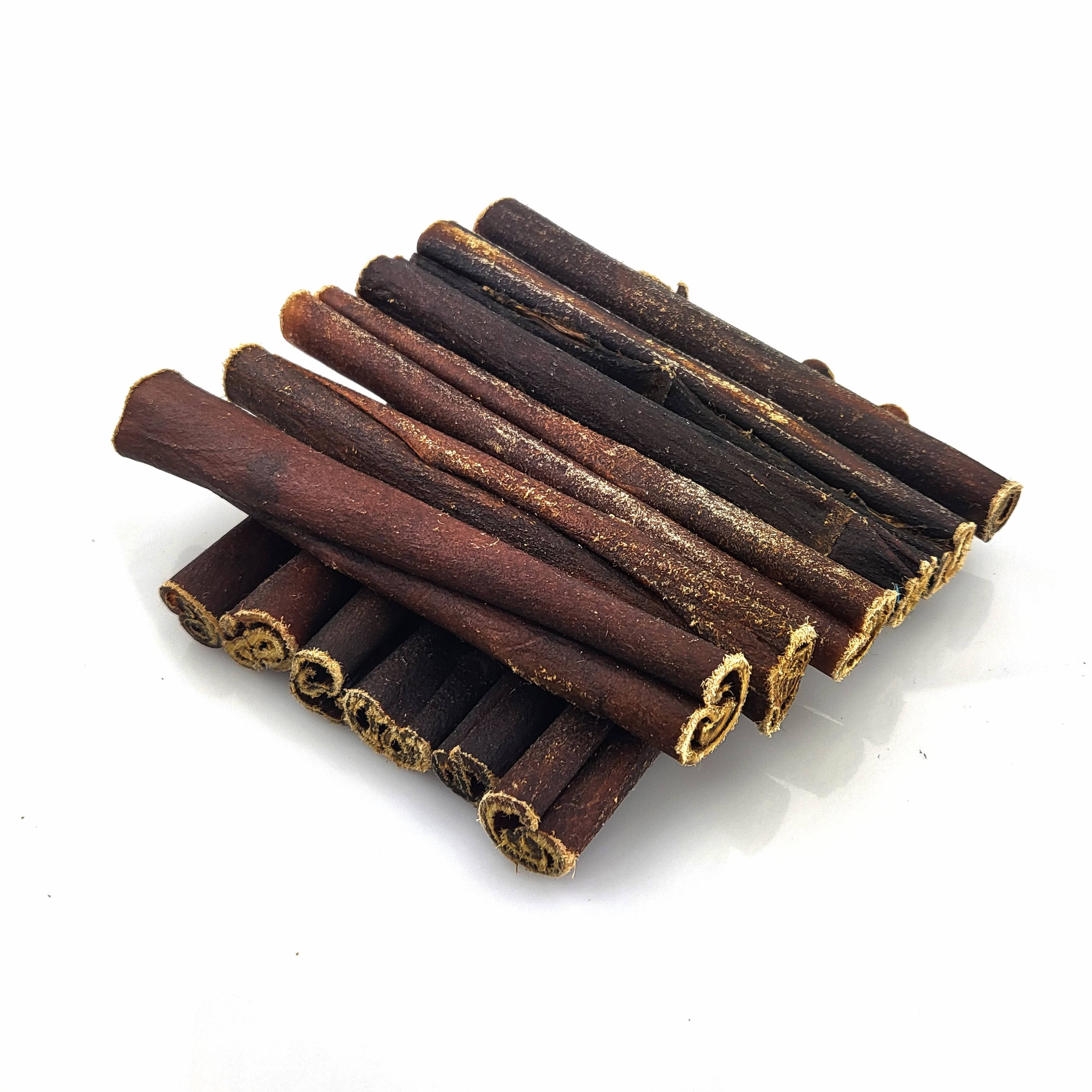 Best Bully Sticks All Natural Peanut Butter Flavor Beef Collagen Sticks - 6 Inch 12 Pack - Long Lasting Limited Ingredient Dog Chew - Supports Healthy Joints, Skin & Coat