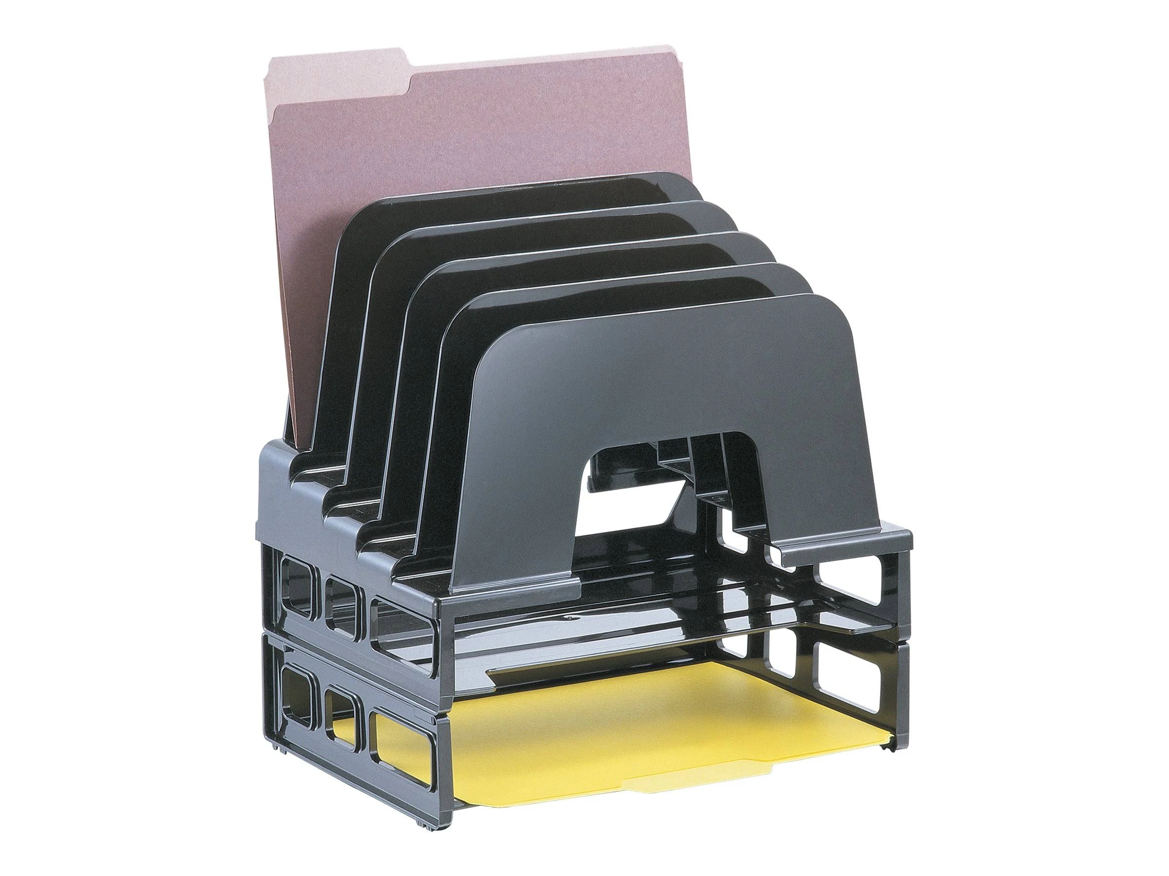 Officemate Letter Trays and Incline Sorter, Black (22112)