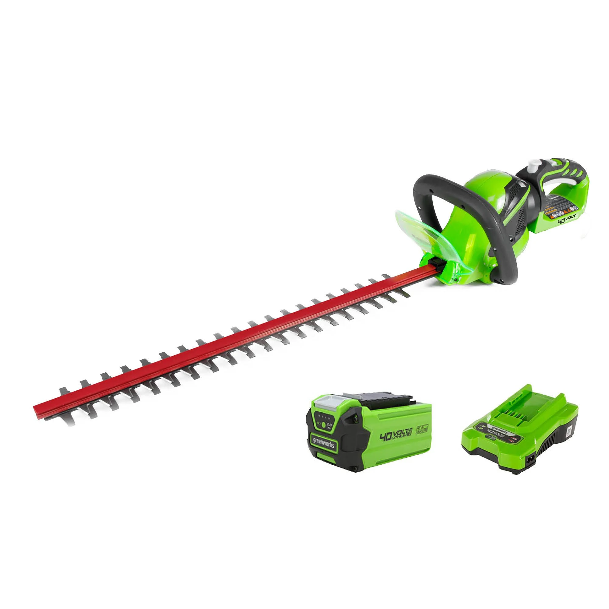 Greenworks 40V 24" Hedge Trimmer with (1) 2Ah Battery & Charger 22262VT