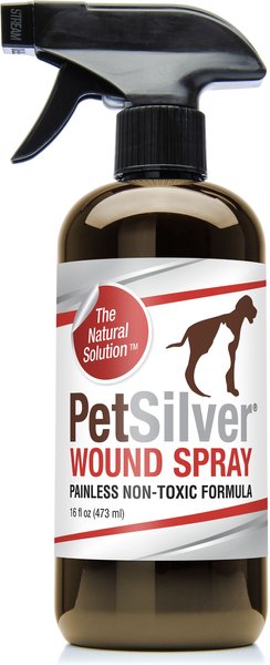 PetSilver Wound Spray for Dogs & Cats, 16-oz bottle