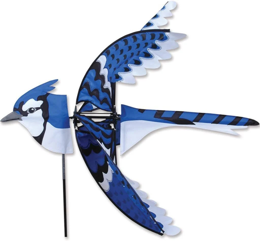 35 in. Flying Eastern Blue Jay Spinner