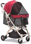 HPZ Pet Rover Lite Travel Dog, Cat & Pet Stroller, Taupe