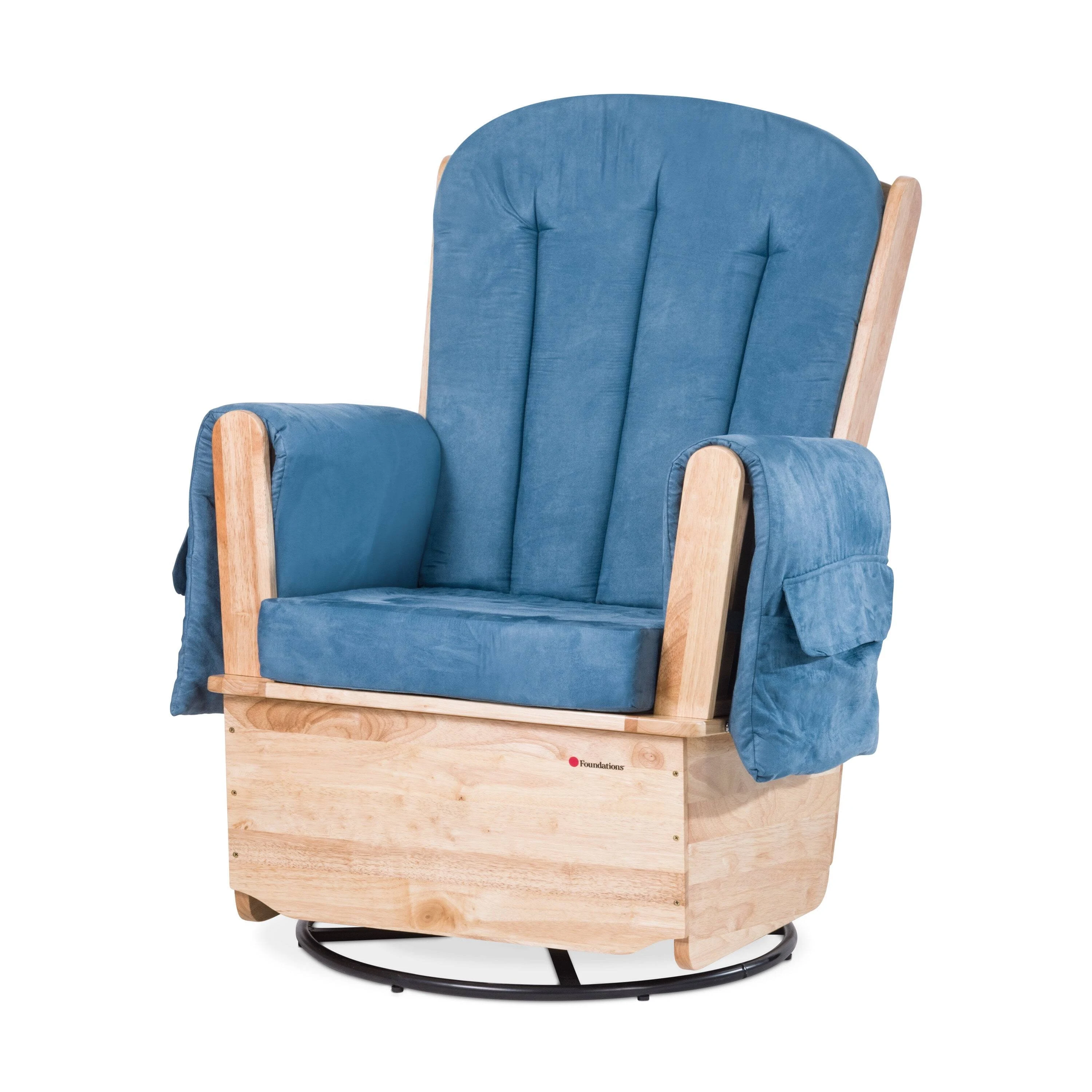 SafeRocker Standard Glider Rocking Chair- Natural Frame