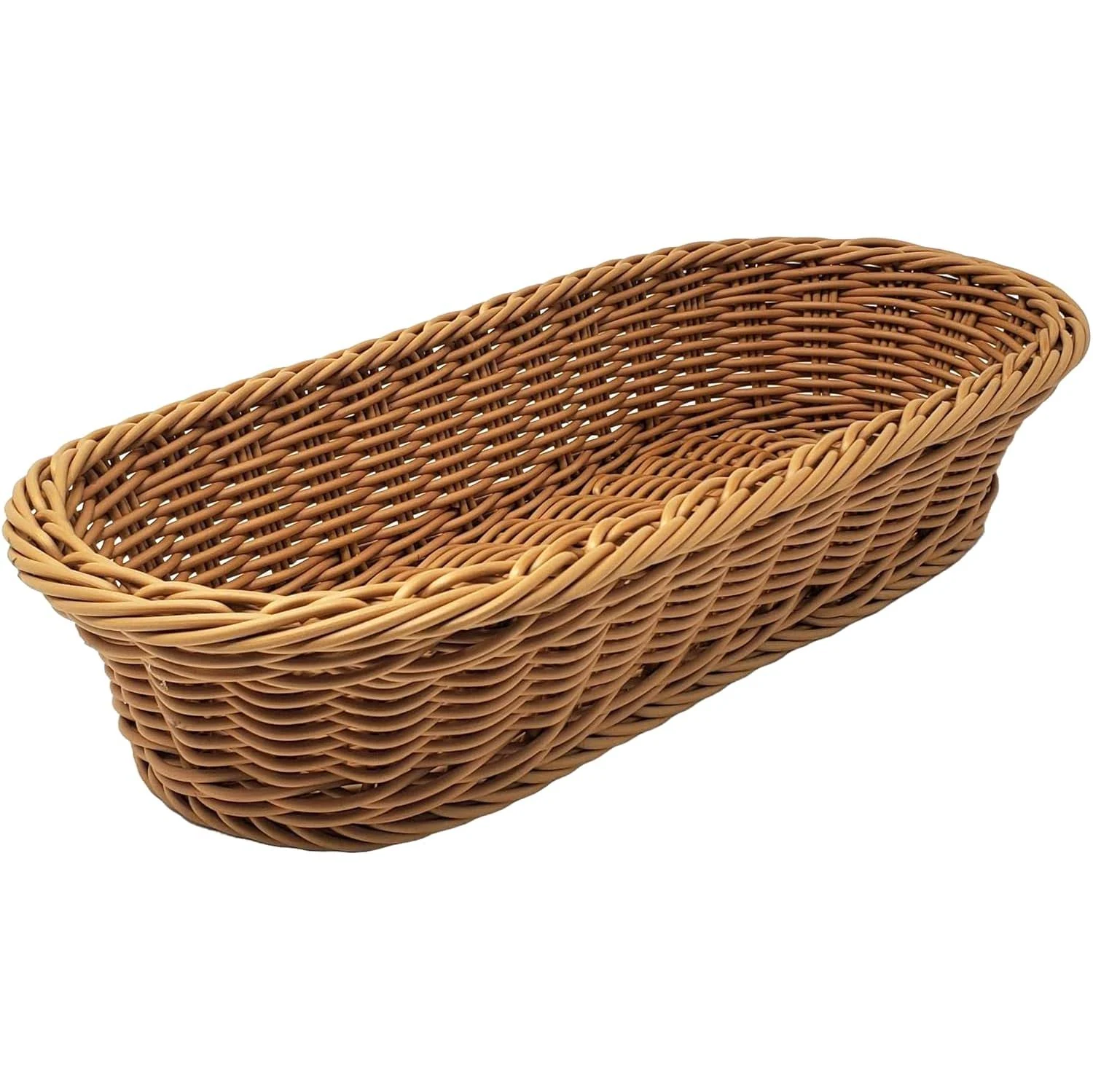 Clearance Sale Wicker Woven Basket Bread Tray Serving for Food Fruit Cosmetic Storage Tabletop Bathroom Storage Kitchen Organizer